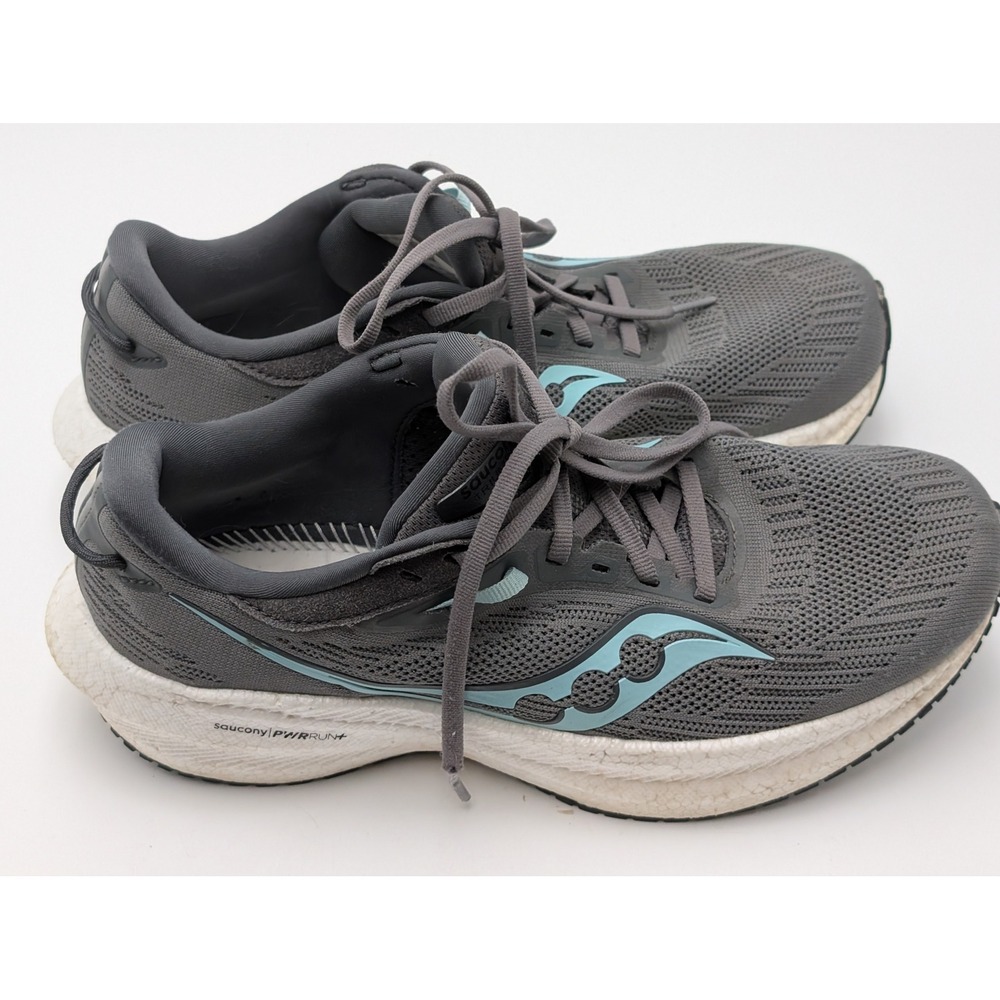 Saucony Running Shoes Womens 8.5 Gray Triumph 21 S10881- Neutral Sneaker